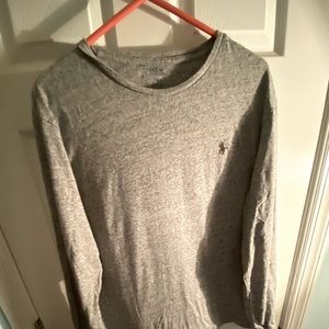 Long sleeve polo Ralph Lauren size xl grey speckle